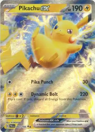 Pikachu ex #PAL 063