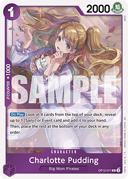Charlotte Pudding #OP12-071