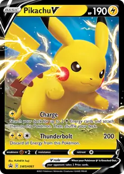 Pikachu V #SWSH 061