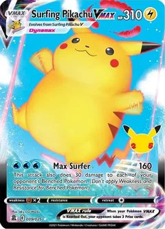 Surfing Pikachu Vmax #CEL 009