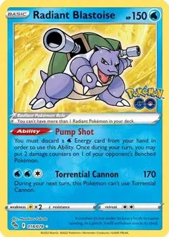Radiant Blastoise #PGO 018