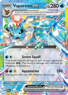 Vaporeon ex #PRE 023