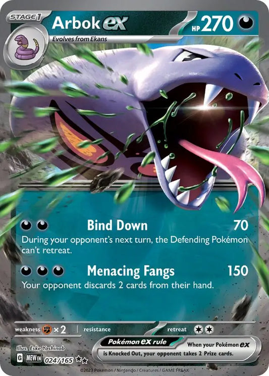 Arbok ex #MEW 024