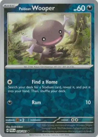 Paldean Wooper #PAF 058