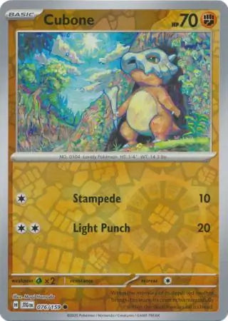 Cubone #JTG 076