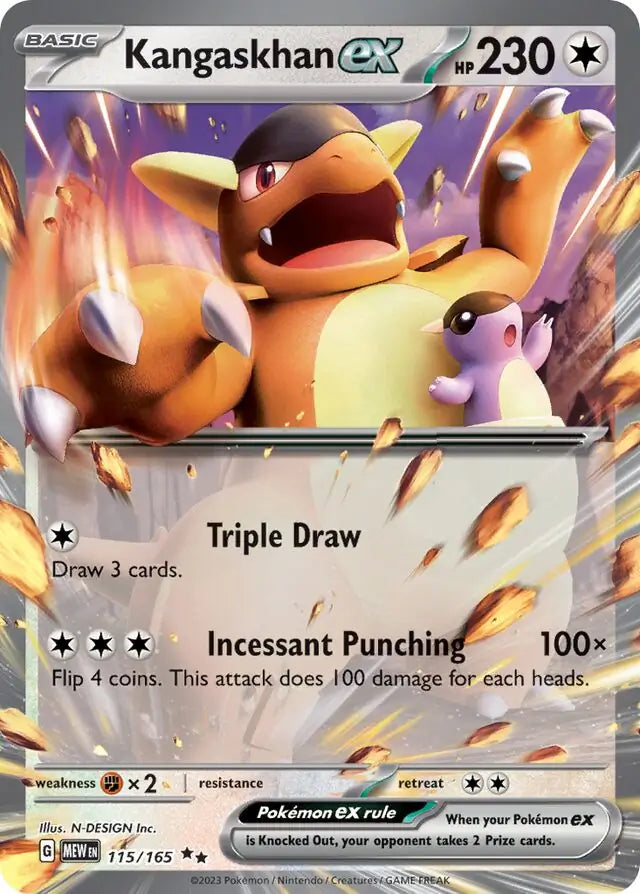 Kangaskhan ex #MEW 115