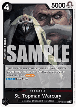 St. Topman Warcury #OP13-089 (V.1)