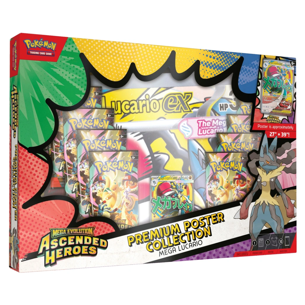Ascended Heroes: Mega Lucario Premium Poster Collection